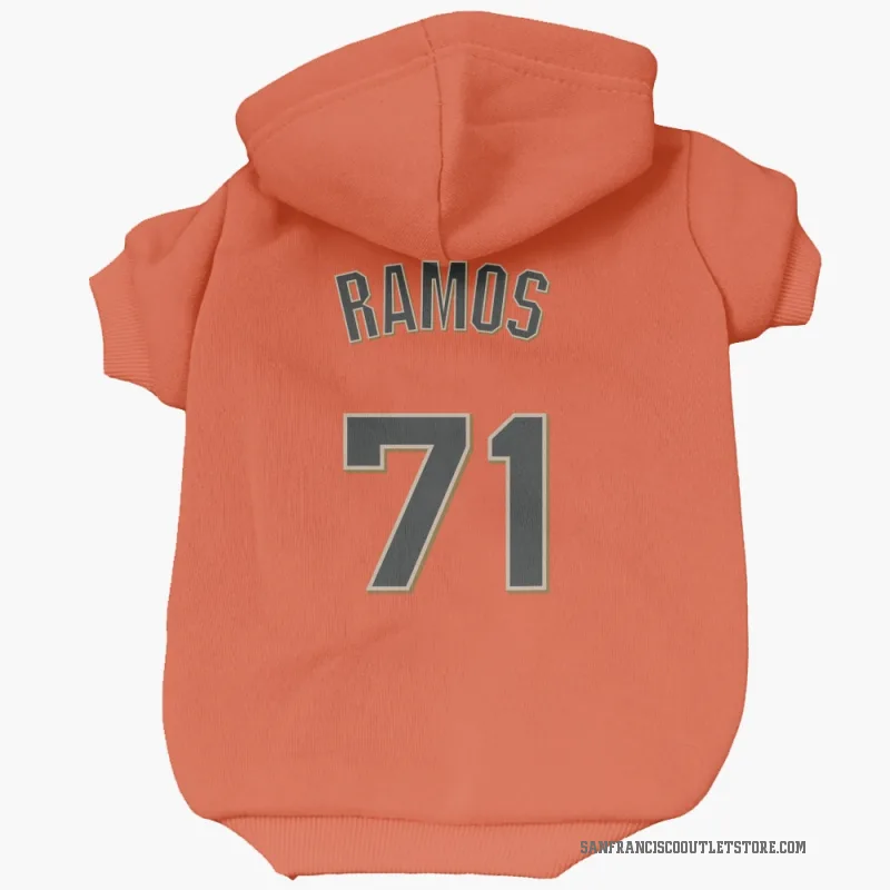 Wilkin Ramos  Orange San Francisco Giants  Cat & Dog Pet Hoodie