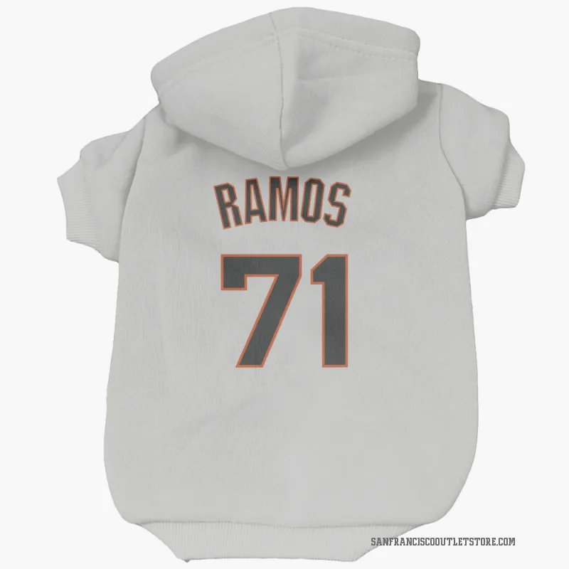 Wilkin Ramos  White San Francisco Giants  Cat & Dog Pet Hoodie