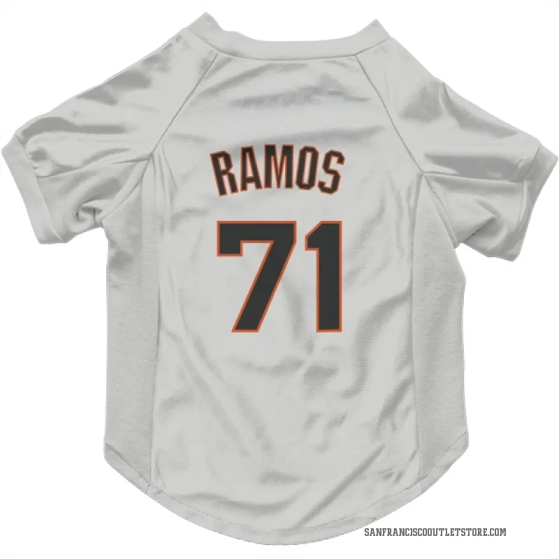 Wilkin Ramos  White San Francisco Giants  Cat & Dog Pet Jersey