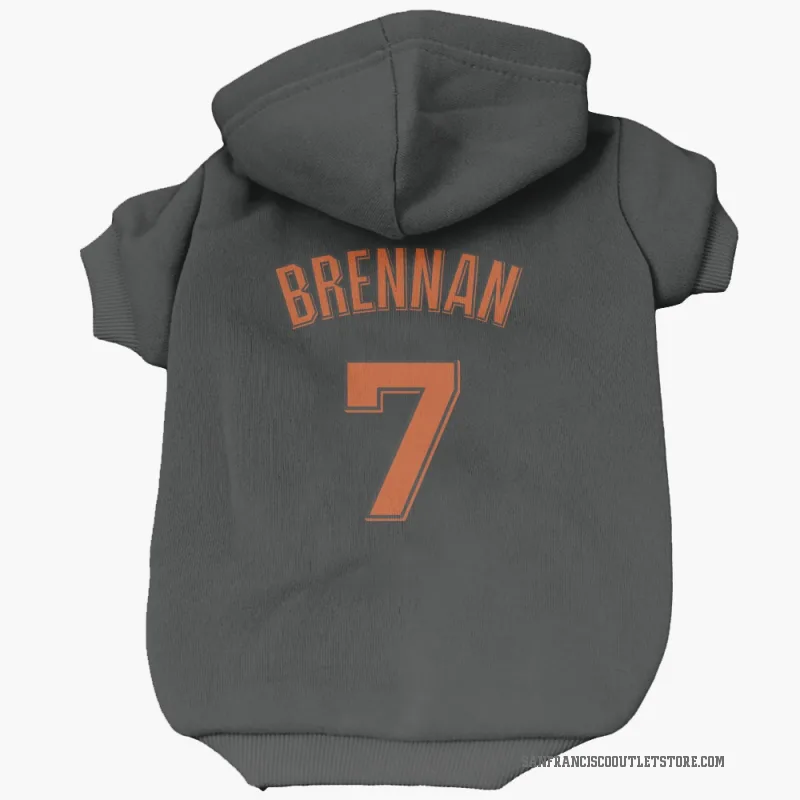 Will Brennan  Black San Francisco Giants  Cat & Dog Pet Hoodie