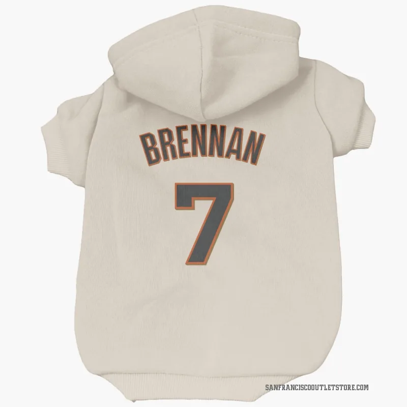 Will Brennan  Cream San Francisco Giants  Cat & Dog Pet Hoodie