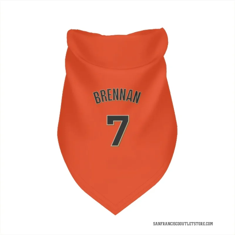 Will Brennan  Orange San Francisco Giants  Cat & Dog Pet Bandana