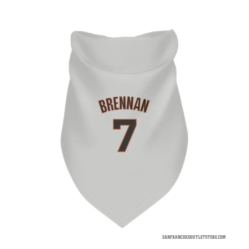 Will Brennan  White San Francisco Giants  Cat & Dog Pet Bandana