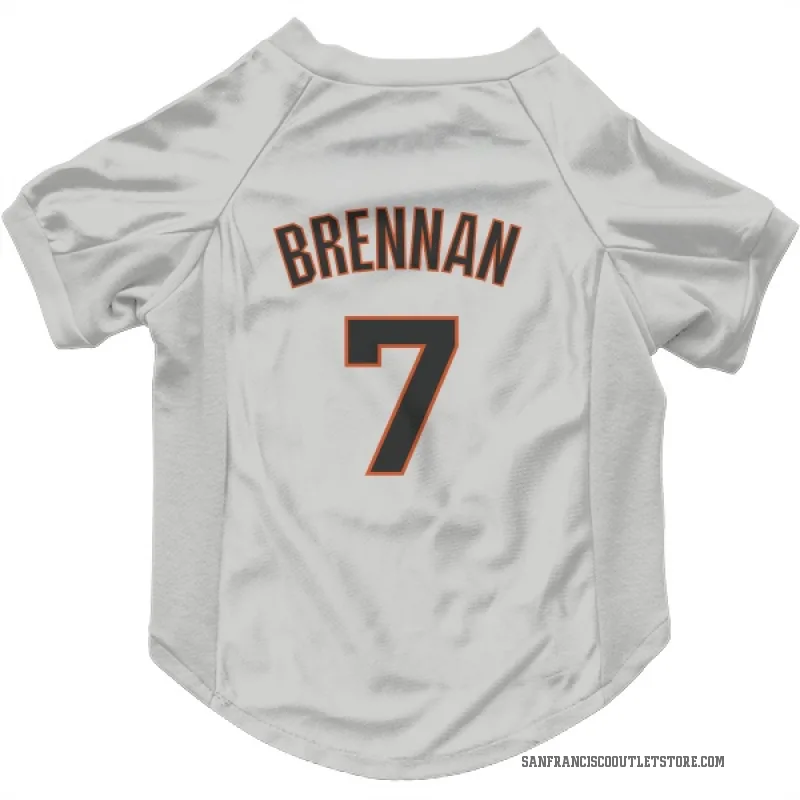 Will Brennan  White San Francisco Giants  Cat & Dog Pet Jersey