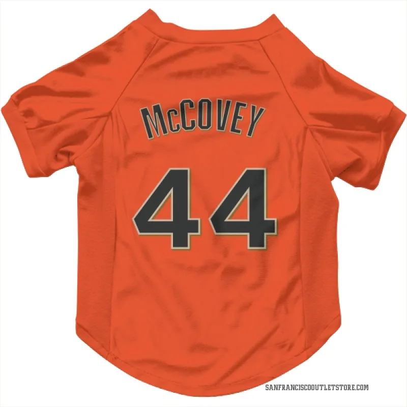 Willie McCovey  Orange San Francisco Giants  Cat & Dog Pet Jersey